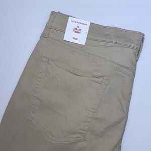 NEW Lucky Brand 410 Athletic Straight Pants 38x30 5‎ Pockets Trousers Tan Beige